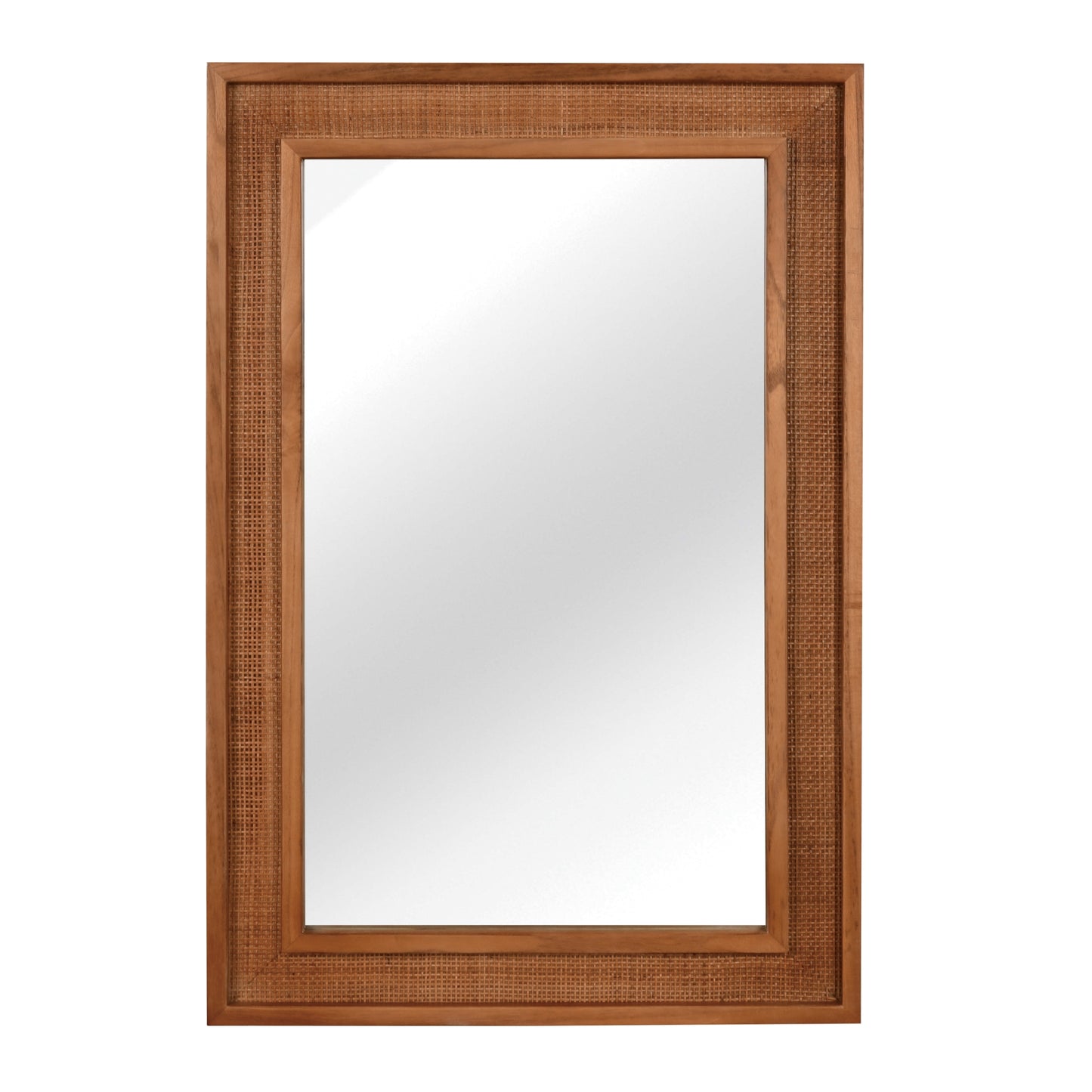 VanityFus 36-in W 24-in H Rectangle Yellowish-Brown Framed Bathroom Vanity Mirror Wall Mirror
