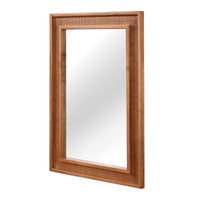 VanityFus 36-in W 24-in H Rectangle Yellowish-Brown Framed Bathroom Vanity Mirror Wall Mirror