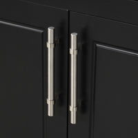 VanityFus 28.6-in Black Bathroom Vanity Single Sink Combo Undermount with Ceramic Top 2 doors 2 drawers