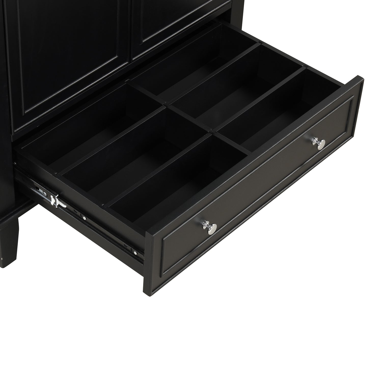 VanityFus 28.6-in Black Bathroom Vanity Single Sink Combo with Ceramic Top Undermount 2 doors 1 drawer Adjustable Shelves
