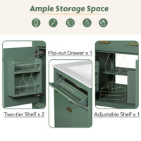 VanityFus 30-in Bathroom Green Vanity Single Sink Combo with Ceramic White Top 2 Soft-Close Doors 1 drawer