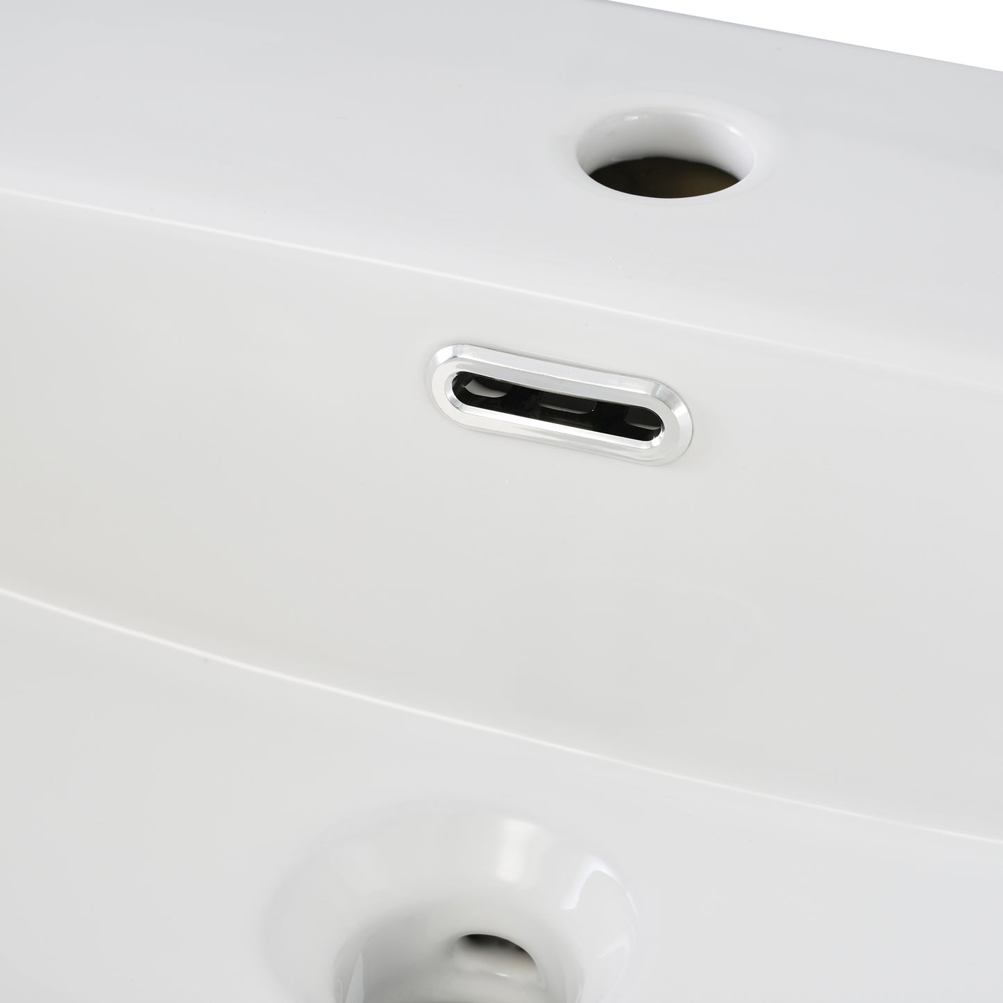 VanityFus 20.28-in Single Sink Combo Bathroom Vanity Black With White Ceramic Top 1 Soft-Close Doors 1 drawer