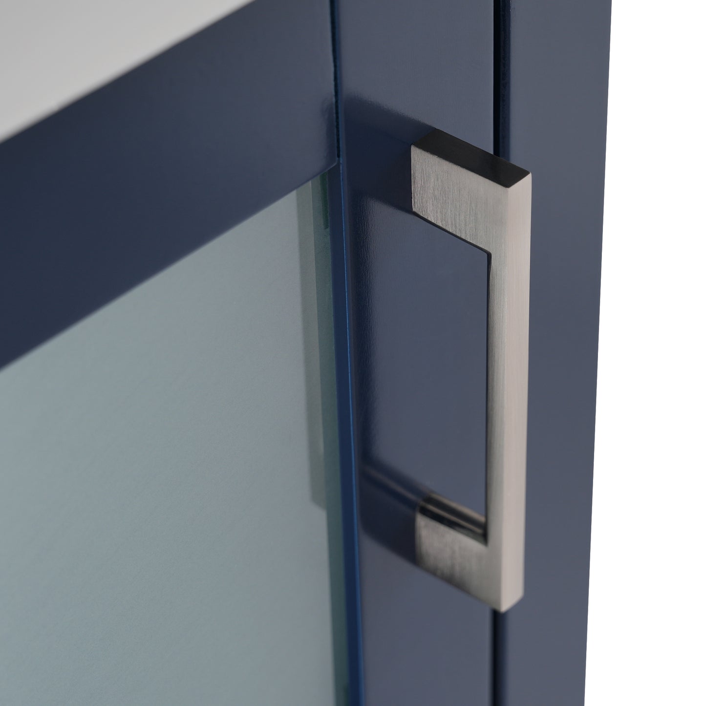 VanityFus 20.28-in Single Sink Combo Bathroom Vanity Blue With White Ceramic Top 1 Soft-Close Doors 1 drawer