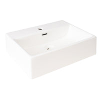 VanityFus 20.28-in Single Sink Combo Bathroom Vanity Blue With White Ceramic Top 1 Soft-Close Doors 1 drawer