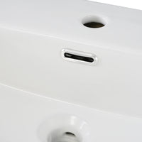 VanityFus 20.28-in Single Sink Combo Bathroom Vanity Green With White Ceramic Top 1 Soft-Close Doors 1 drawer