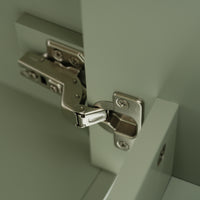 VanityFus 30-in Single Sink Combo Bathroom Vanity Green With White Ceramic Top 2 Soft-Close Doors