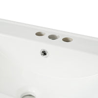 VanityFus 30-in Single Sink Combo White Bathroom Vanity With Ceramic Top 2 Soft-Close Doors