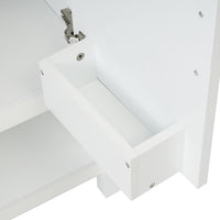 VanityFus 30-in Single Sink Combo White Bathroom Vanity With Ceramic Top 2 Soft-Close Doors