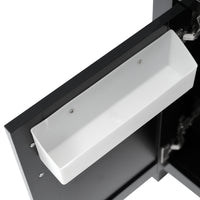 VanityFus 29.9-in Single Sink Combo Black Bathroom Vanity With Ceramic Top 2 Soft-Close Doors 1 drawer