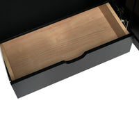 VanityFus 29.9-in Single Sink Combo Black Bathroom Vanity With Ceramic Top 2 Soft-Close Doors 1 drawer