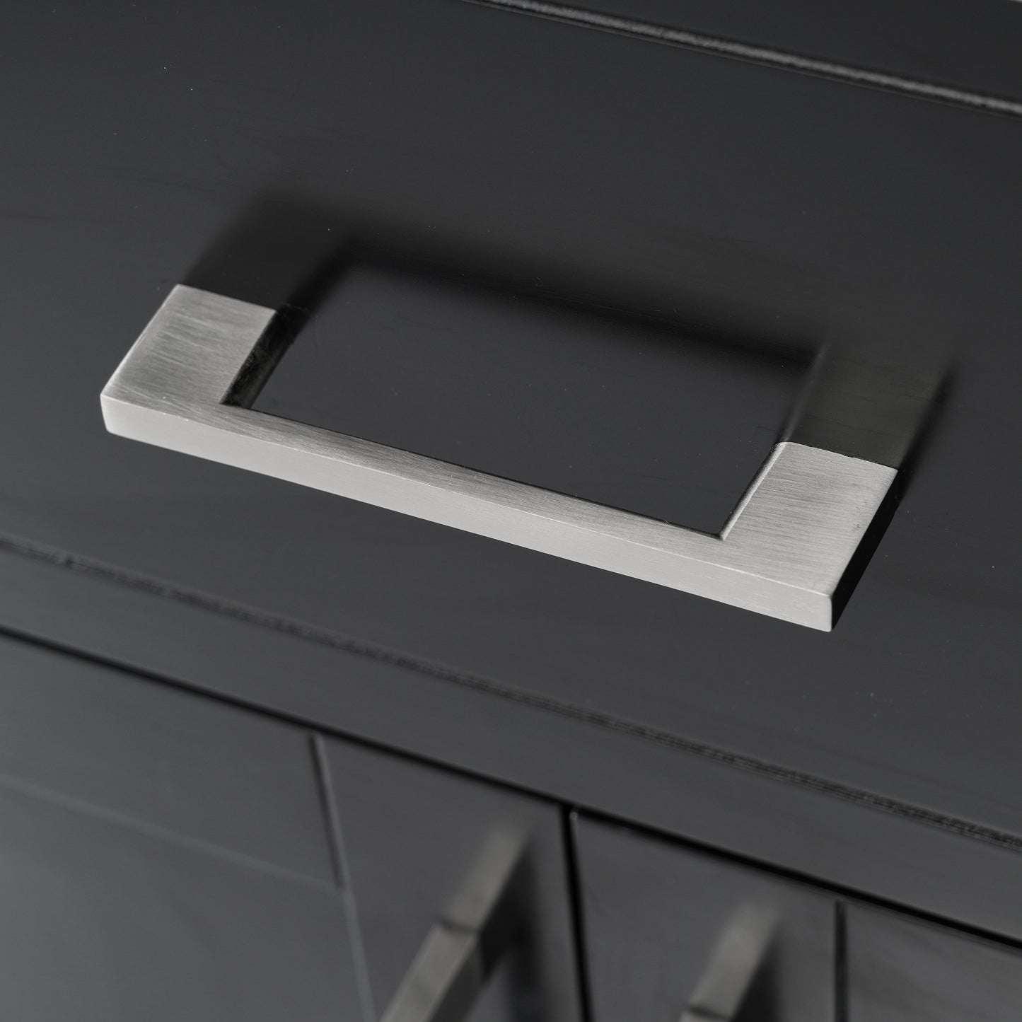 VanityFus 29.9-in Single Sink Combo Black Bathroom Vanity With Ceramic Top 2 Soft-Close Doors 1 drawer