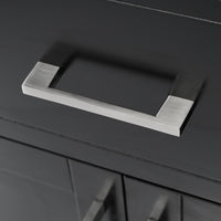 VanityFus 29.9-in Single Sink Combo Black Bathroom Vanity With Ceramic Top 2 Soft-Close Doors 1 drawer